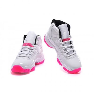 Nike Bayan Air Jordan 11 Gs Beyaz / Pembe / Siyah Basketbol Ayakkabısı Türkiye - QI8GTG5P